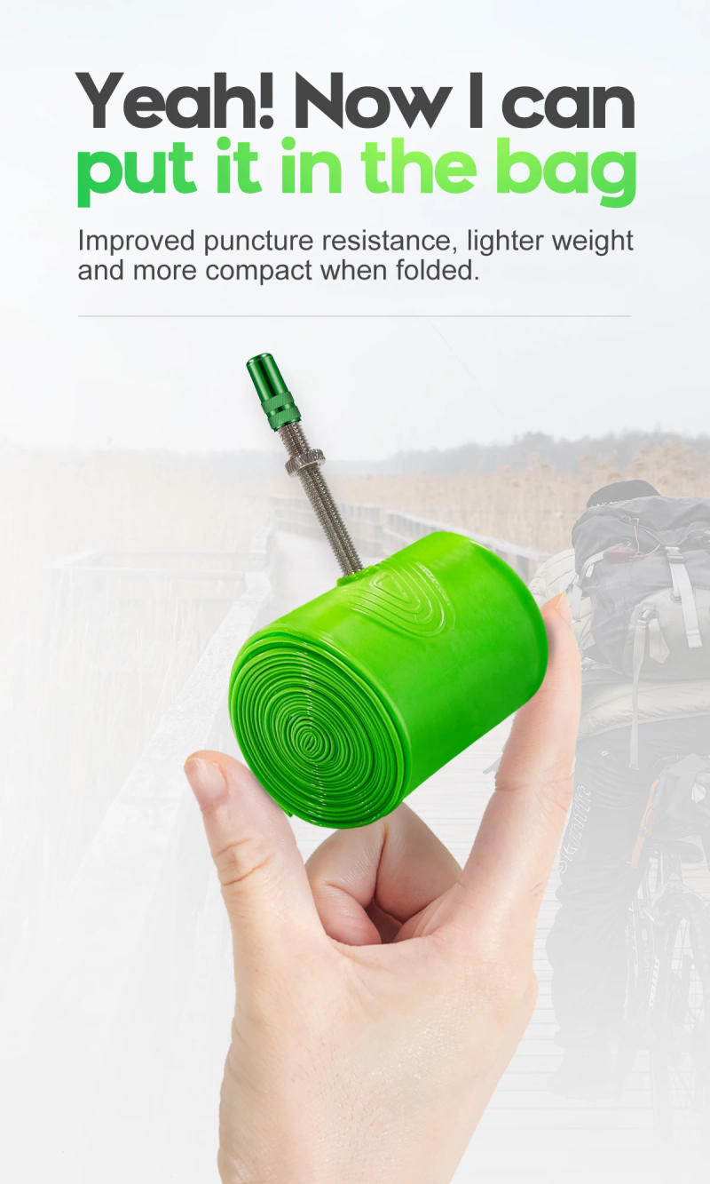 Description Picture 6 of itemCYCLAMI Ultralight Bike Inner Tube 26 27.5 29 Inches MTB Bicycle TPU Material Tire 45mm French Valve Super Light Anti-Oxidation