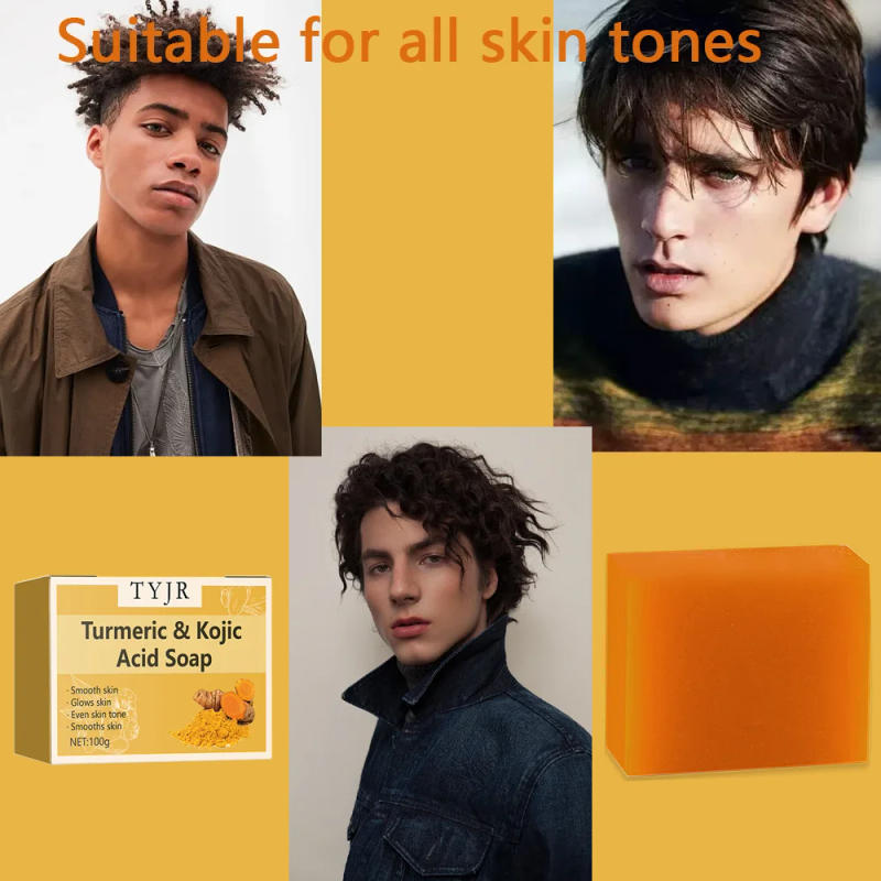 Description Picture 6 of itemGinger soap for cleansing, anti-acne, whitening and brightening the face, removing acne and fading dark spots, turmeric soap