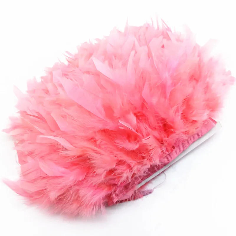 Description Picture 6 of item10 Yards /Lot Turkey Feathers Trims Fringe Ribbon DIy Plumes Clothes Dress Decoration Sewing Accessories Everything for Handmade