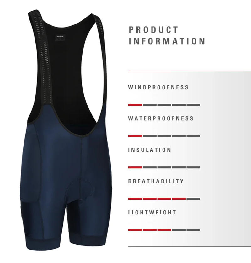 Description Picture 5 of itemRsantce 2 Pockets 2024 Men Cycling Bib Shorts Long Travel Italy Pad 6 Hours Highly Reflective Bike Mtb Bicycle Pants Clothing