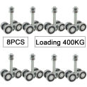 Cheap 8PCS Heavy Sliding Door Rollers Industrial Hanging Rail Rollers Warehouse Plant Orbital Track Wheels Pulleys Loading 400KG