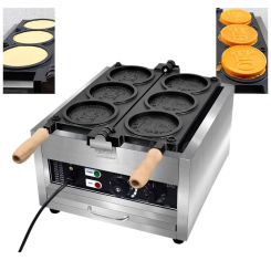 Commercial Round Machine Coin Waffle Maker For Bakery Shop Electric