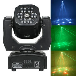 150W Bee Eyes Moving Head Light 6 LED Beam RGBW Disco Laser DJ Stage Lighting