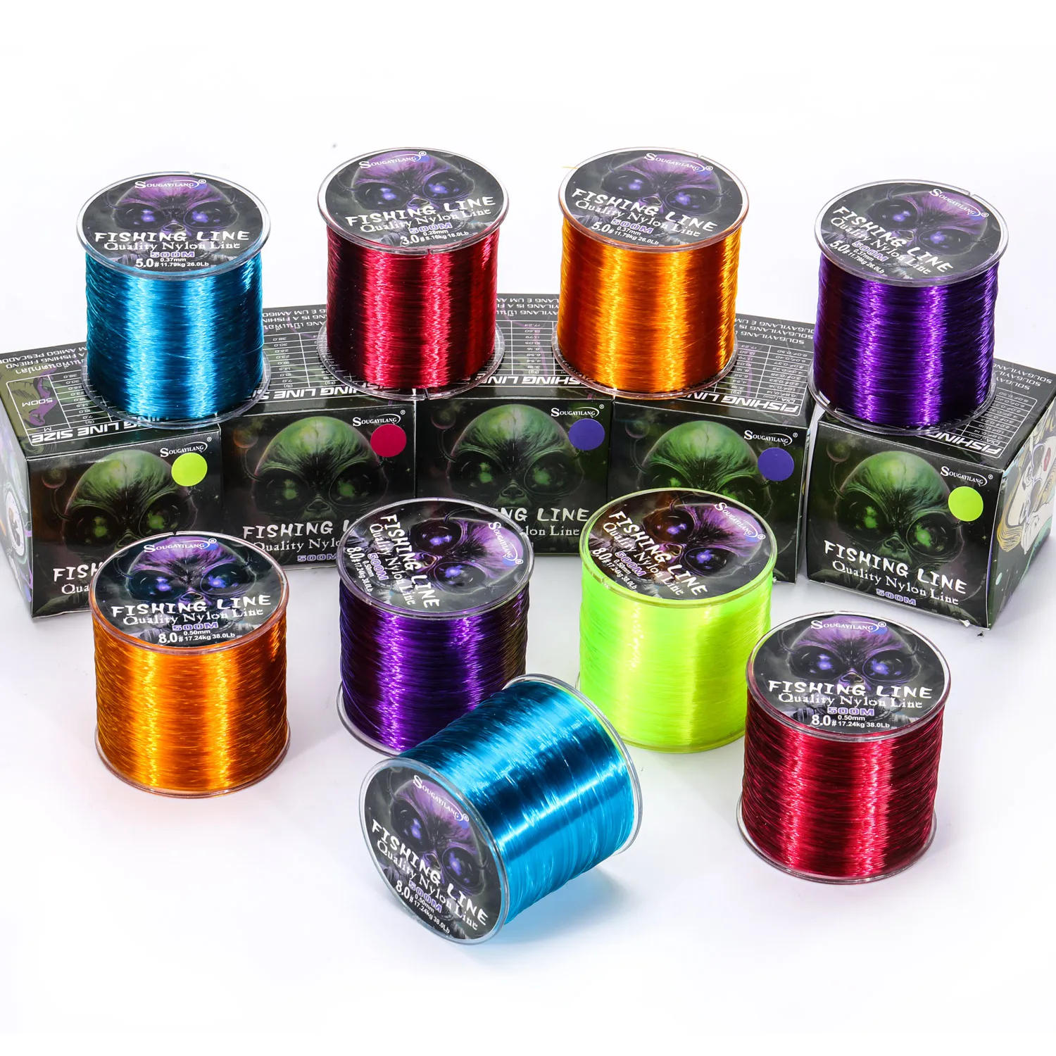 Description Picture 3 of itemSougayilang 500m Nylon Fishing Line Max Drag 7-38LB Super Stronger Nylon Line Japan Monofilament Saltwater Freshwater Line Pesca