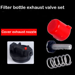 Exhaust valve set red cap screw spring for 20-inch filter bottle water purifier accessories