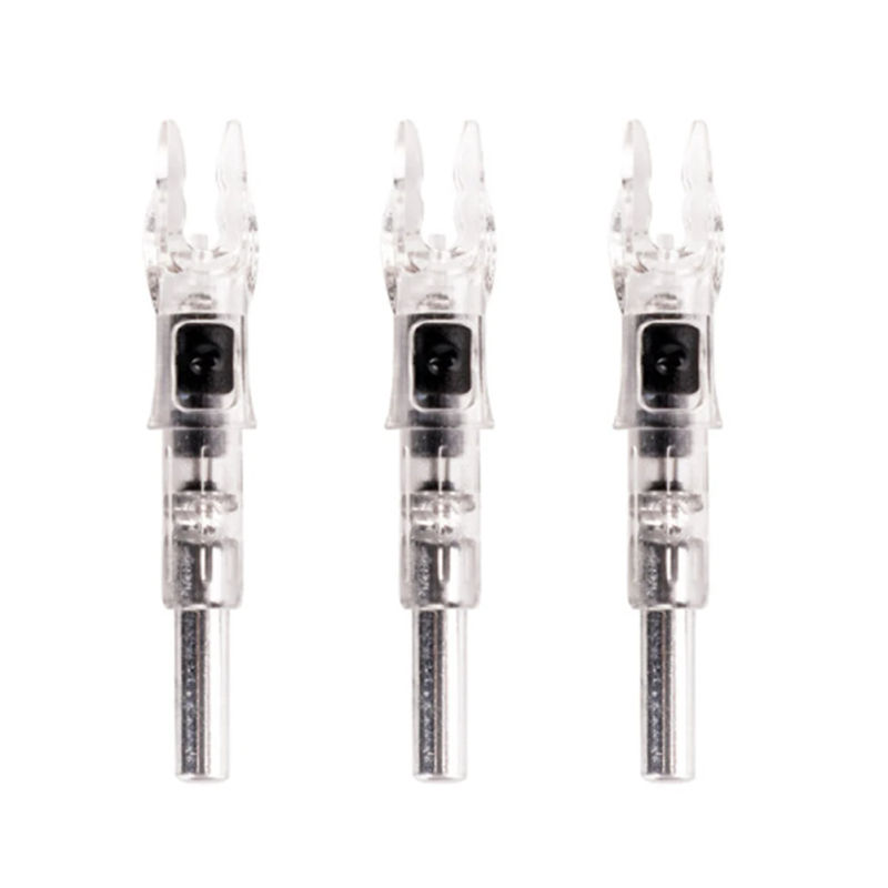 Description Picture 2 of item3PCS New Lighted Nocks For Arrows Led Nocks With Switch Button For Hunting 6.2 Arrow Shafts And Automatically Lights Up.