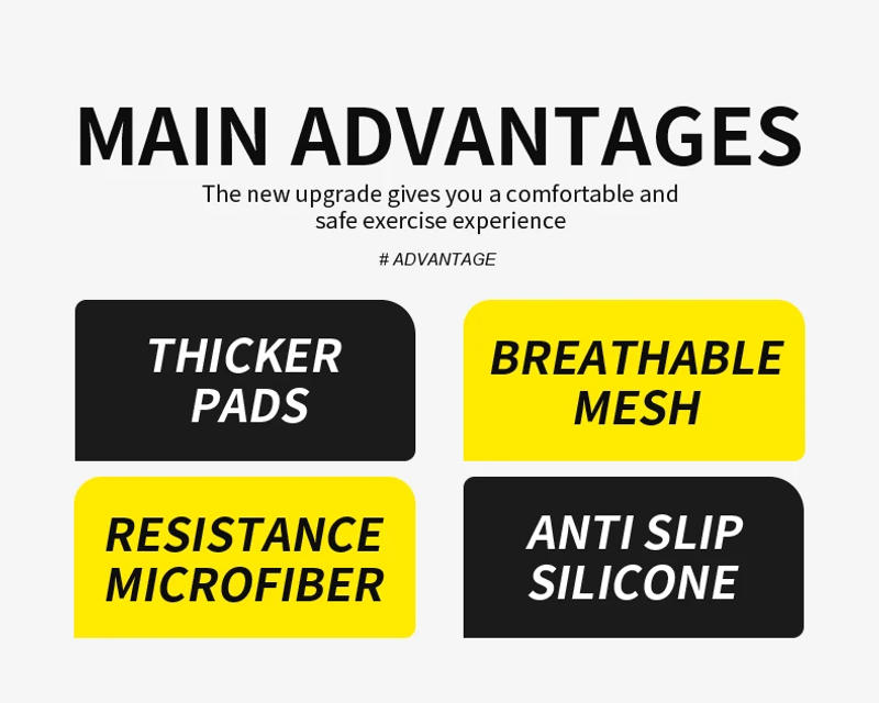 Description Picture 6 of itemGym Fitness Gloves Anti-slip Wear Resistant Heavyweight Sports Exercise Barbell Weight Lifting Training Sport Cycling Gloves