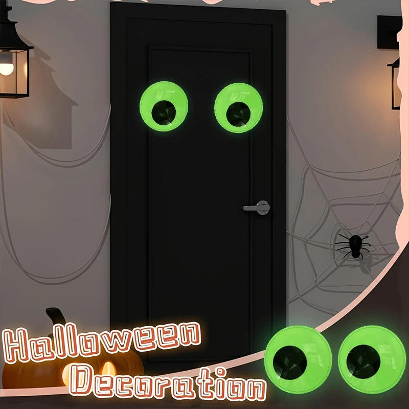 Description Picture 2 of itemGlow In The Dark Googly Eyes Movable Self-adhesive Eyes Large Plastic Eyes Sticker Diy Halloween Christmas Party Decoration