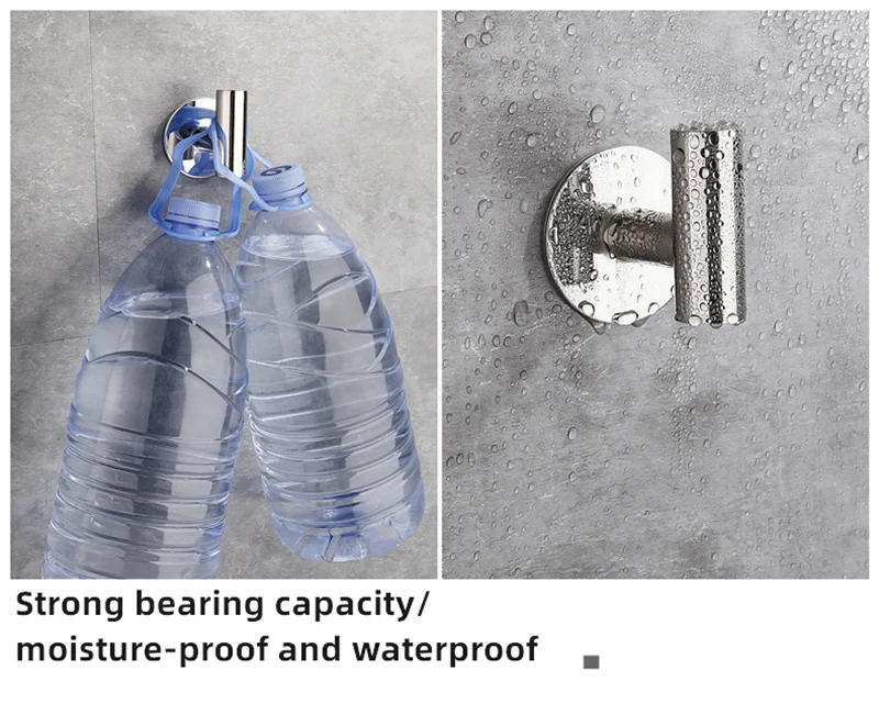 Description Picture 6 of item1Pcs Stainless Steel Silver Bathroom Hardware Set Towel Rack Toilet Paper Holder Towel Bar Hook Bathroom Accessories