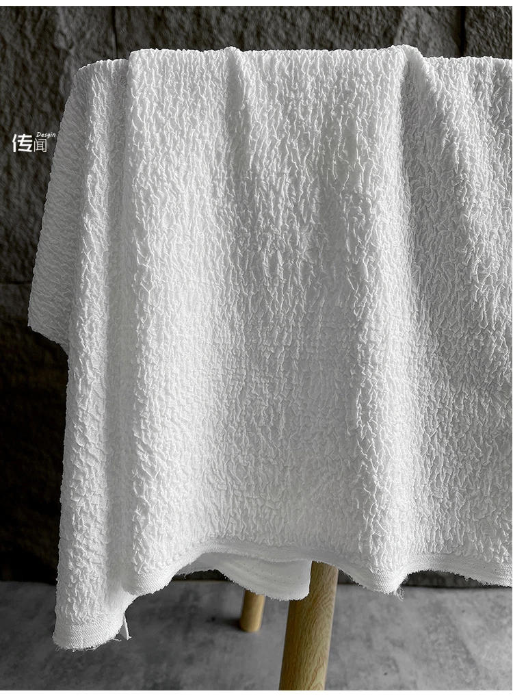 Description Picture 6 of itemWhite Soft Double Layered Pleated Fabric for Creative Fashion Clothing Designer Cloth Apparel Diy Sewing Material
