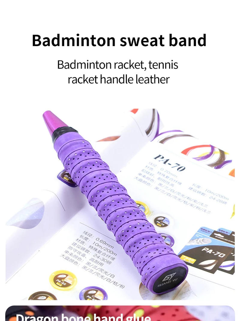 Description Picture 2 of item1pc Sweat-Free Anti-Slip Over Grip for Tennis and Badminton Rackets - Secure Your Grip and Improve Your Game