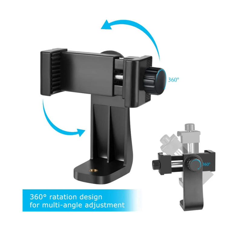 Description Picture 3 of itemTripod Mount Adapter Cell Phone Clipper Holder Vertical 360 Tripod Stand For iPhone For camera