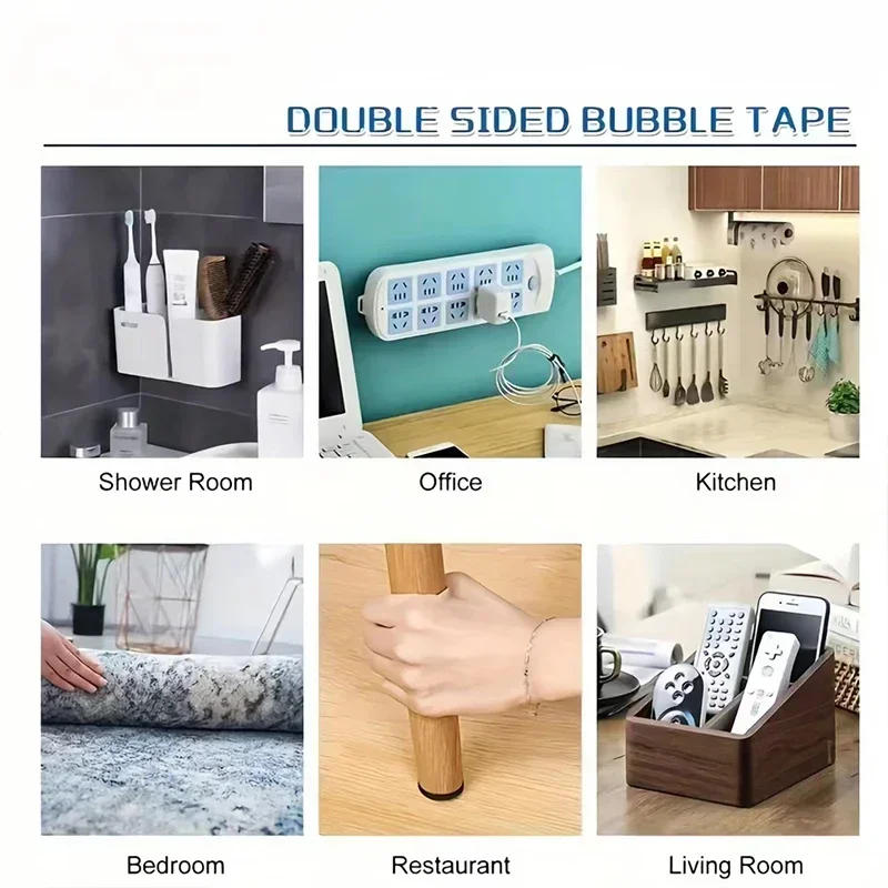 Description Picture 6 of itemStrong VHB Double Sided Foam Tape No Trace Self Adhesive EVA Foam Sticky Decor Strong Pad Mounting Sponge Adhesive Fixed Wall