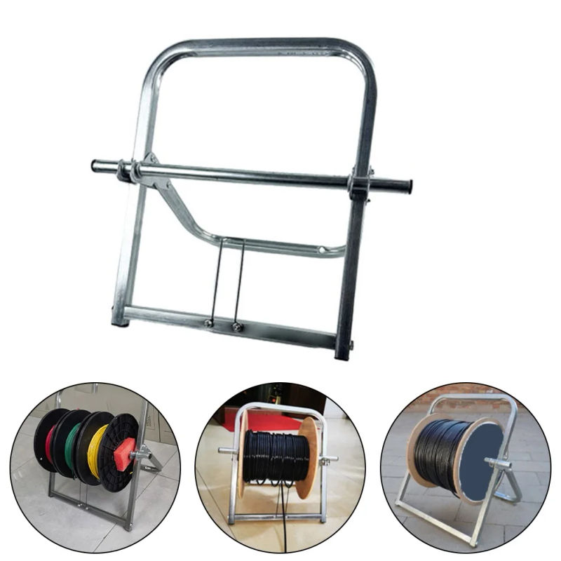 Description Picture 3 of itemWire Rack Dispenser Wire Spool Rack Holder Single Axle Cable Manage Foldable Wire Rack For Outdoor Optical Fiber Network Cables