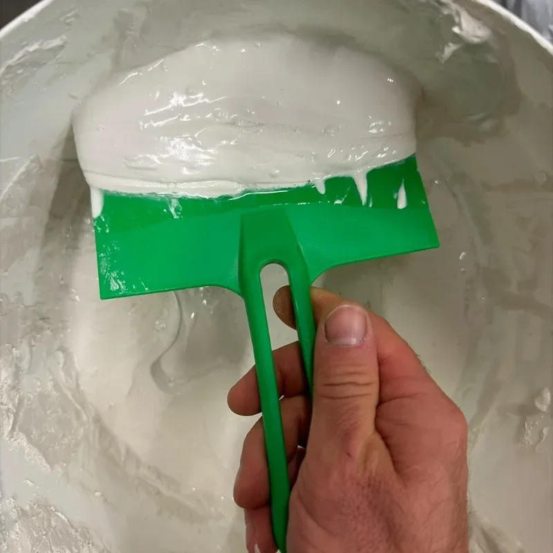 Description Picture 3 of item4/1pcs Curved Bucket Scoops Putty Knife Scraper Spackle Paint Drywall Finishing Plaster Scraping Decals Patch Construction Tools