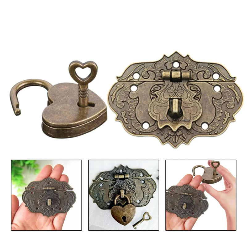 Description Picture 3 of itemAntique Small Butterfly Hinge Bronze Carving DIY Design Box Small Hinge Cabinet Hardware Accessories