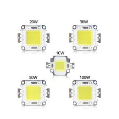 10pcs High Power 10W 20W 30W 50W 100W COB Integrated LED Lamp Diode Chip DC 12V 32V For DIY Flood light Spotlight Bulb Led Beads