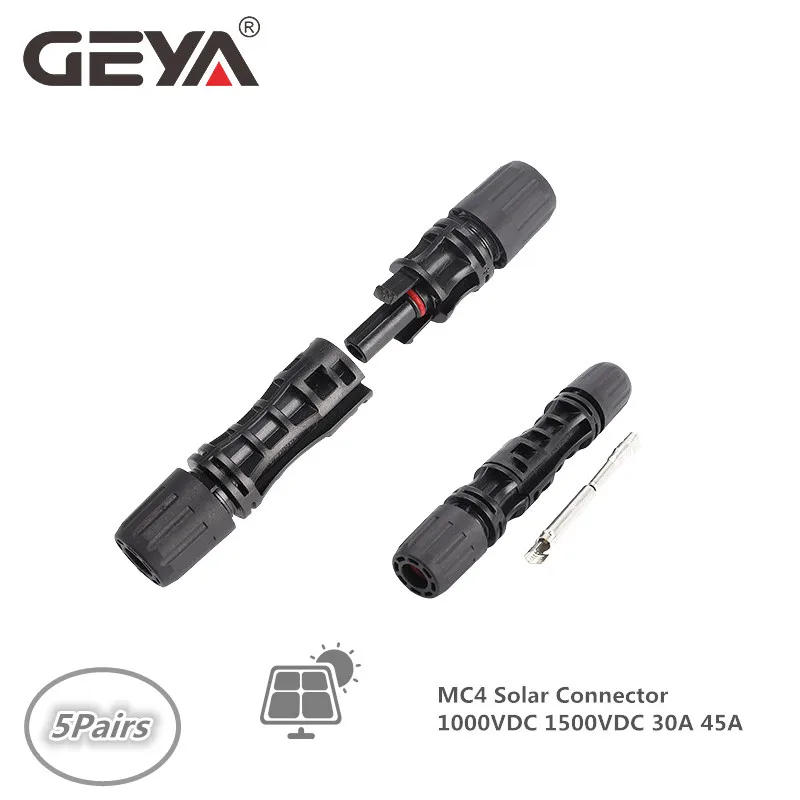 Description Picture 3 of itemGEYA 5Pair of Solar Connector Solar Plug Cable Connectors for Solar Panels Photovoltaic System 30A 45A 1000VDC 1500VDC