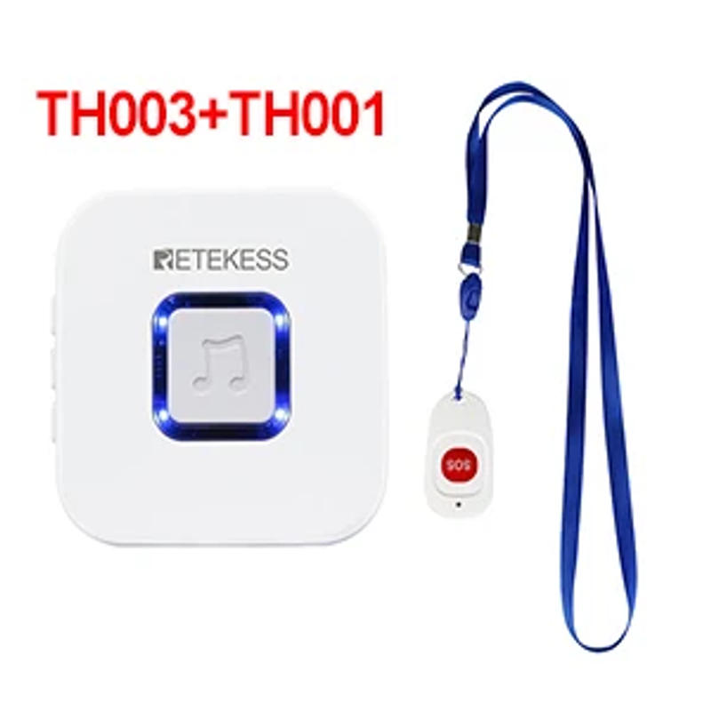 Description Picture 4 of itemRetekess Caregiver Pager Wireless SOS Call Button Nurse Call Alert Patient Help System for Home Elderly
