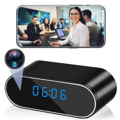 Mini Camera Clock Full HD 1080P Wireless Wifi Control IR Night Vision View DVR Camcorder Home Surveillance Monitor Video