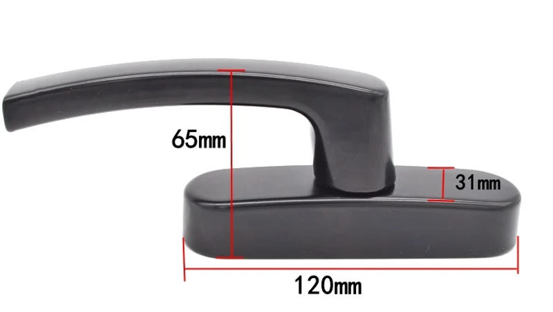 Description Picture 6 of itemZinc Alloy Plastic Steel Sliding Door Drive Knob Glass Window Furniture Handle Bathroom Balcony Pull Household Hardware Hole84