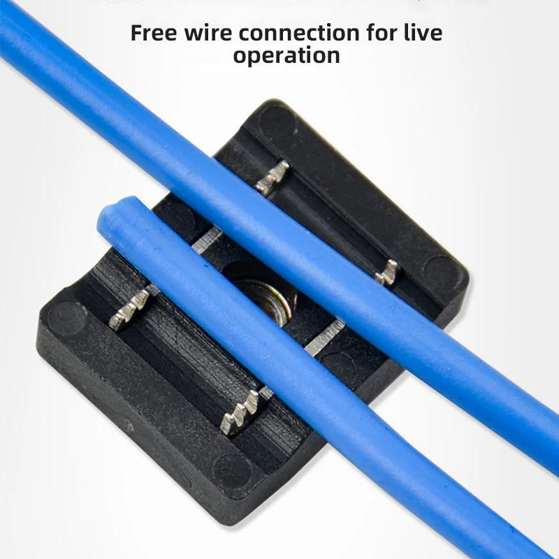 Description Picture 4 of item50A Insulated Puncture Wire Clip 400V Break-proof T-shaped Terminal Splitter Wire Clamp Connector Suit for 0.75-6 Square Wire