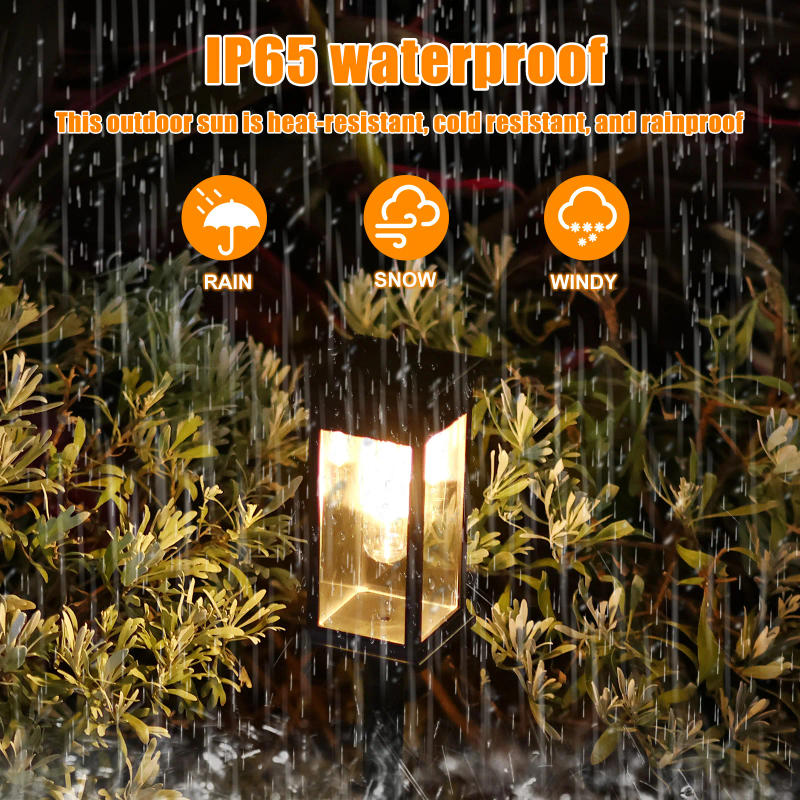 Description Picture 3 of item4Pcs Solar Pathway Lights IP65 Waterproof Lawn Solar Light Height Adjustable Solar LED Outdoor Light Decorative Solar Landscape