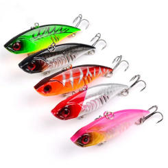 1PCS 6.5cm/11g Sinking VIB Fishing Lure Lipless Crankbait Artificial Hard Bait All Depth Winter Pike Bass Fishing Tackle