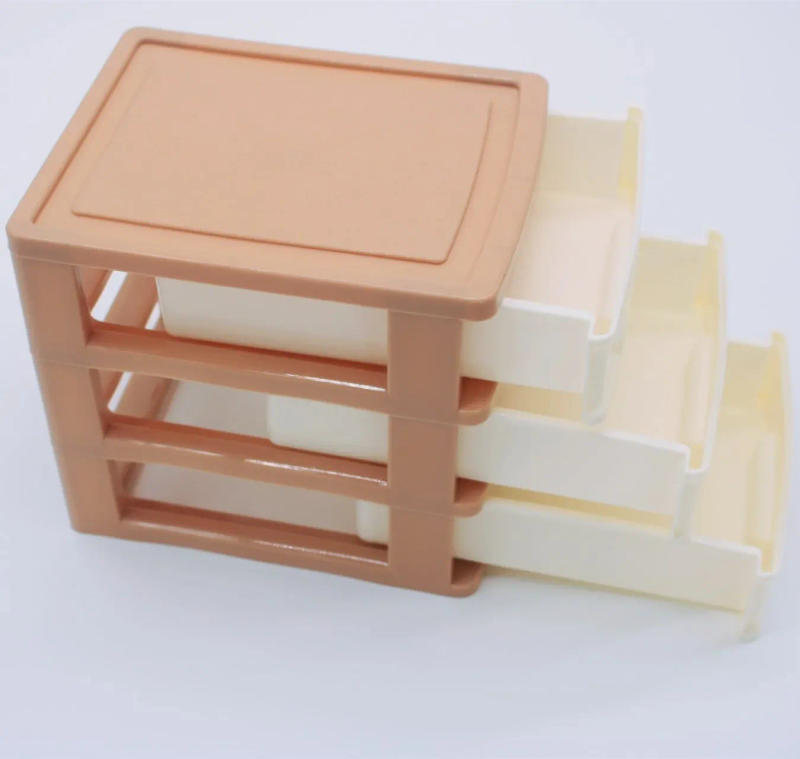 Description Picture 4 of itemDesktop Drawer Storage Cabinet Office Stationery Storage Box Small Miscellaneous Storage Box with Three Drawers