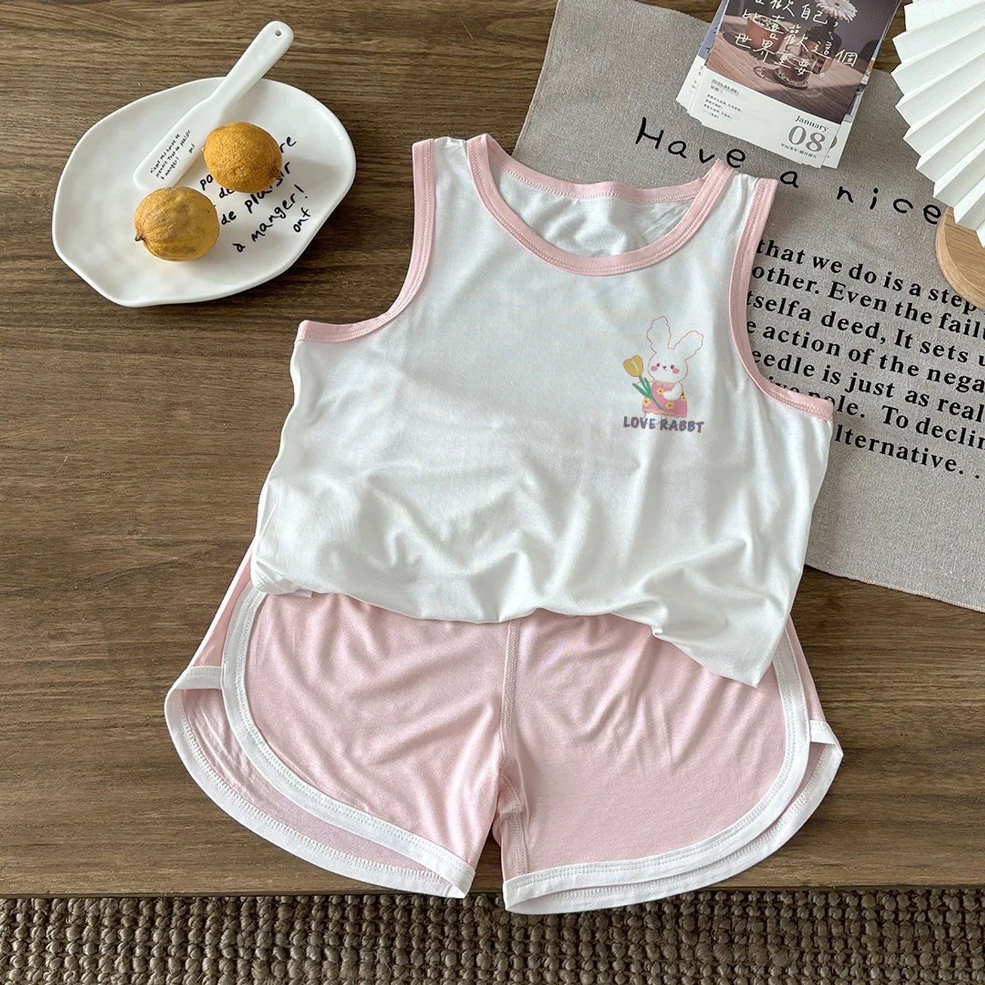 Description Picture 6 of itemToddler baby set, children's clothing vest set, summer children's clothing, baby cotton T-shirt, shorts vest, sleeveless