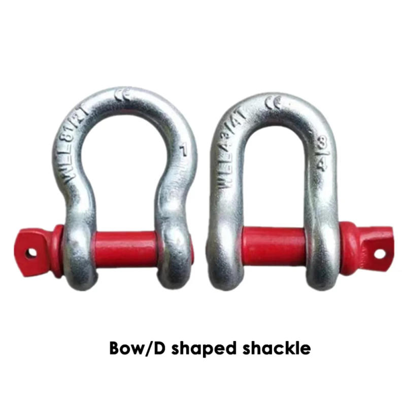 Description Picture 5 of itemStainless Steel D-type Shackle Bow U-type High-Strength Lifting Ring Buckle Connection Fixed Chain