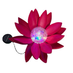 Solar Floating Lotus Shape Water Surface Lantern Solar Artificial Floating Lotus Night Lamp Garden Pool Pond Fountain Decor