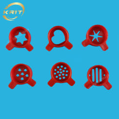 Diameter 28mm 6 In 1 Set Fantastic Modeling Caps Spare Parts Of Soft Ice Cream Makers Nozzle Moulding Lids