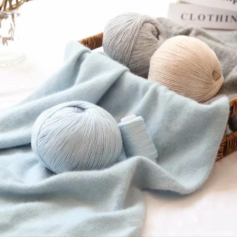 Description Picture 5 of item50g Cashmere Yarn Hand-knitted Thread Yarn Ball Cardigan Hat Sweater Mongolian Soft Cashmere Thread Weaving Knitting Yarns