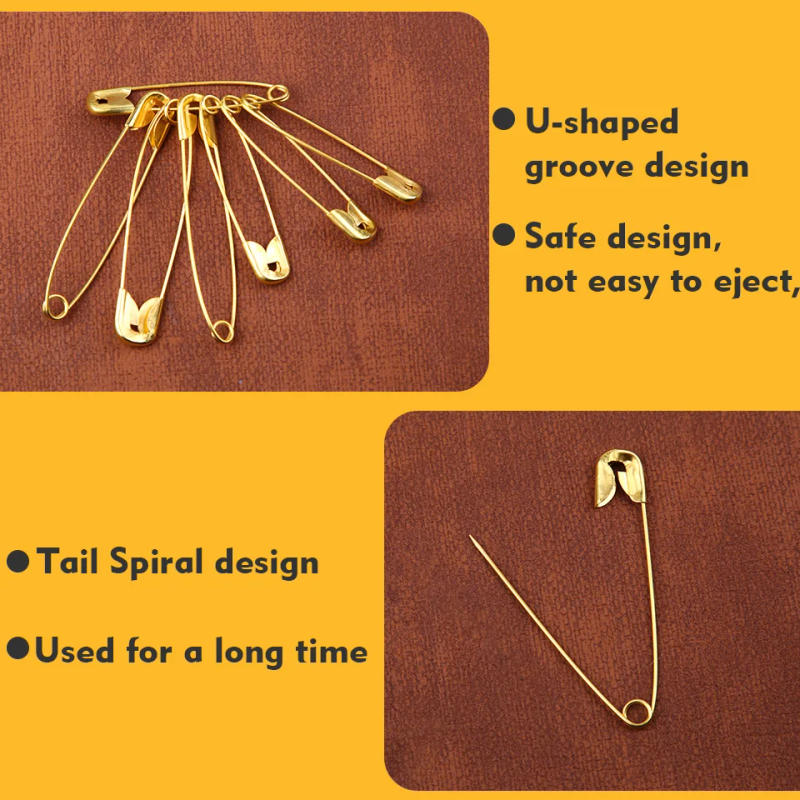 Description Picture 6 of itemBUDDUR 100PCS Safety Pins Kit Stainless Steel Pin For Clothes Positioning Marks Clothing And Jewelry Making Accessories Tool