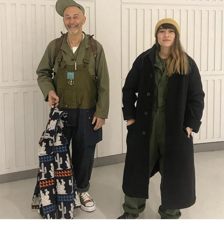 Description Picture 4 of itemStreet Color Matching Workwear Jumpsuit Suspender Pants Suspender Workwear Dad Pants for Men