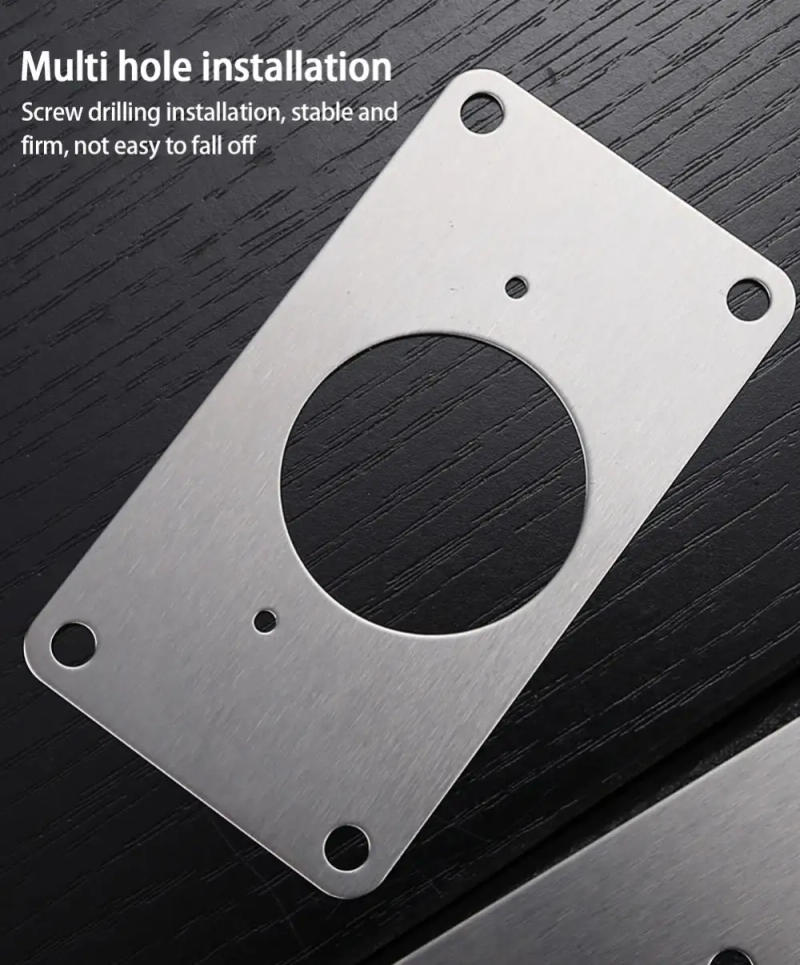 Description Picture 5 of itemCabinet Hinge Repair Plate Kit Stainless Steel Door Hinge Mounting Plate With Holes For Home Kitchen Cupboard Furniture