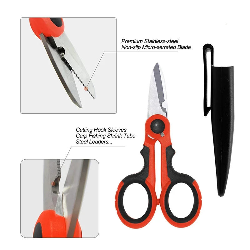 Description Picture 4 of itemElectrician Scissors Stripping Wire New High Carbon Steel Scissors Household Shears Tools Cut Tools for Fabrics, Paper and Cable