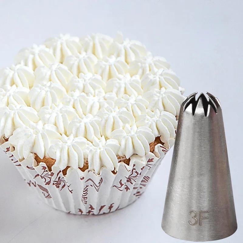 Description Picture 6 of item#1F#2F#3F Cherry Blowwoms Cream Nozzles Confectionery Cake Making Tools Flower Piping Tips Cupcake Pastry Decorating Tools