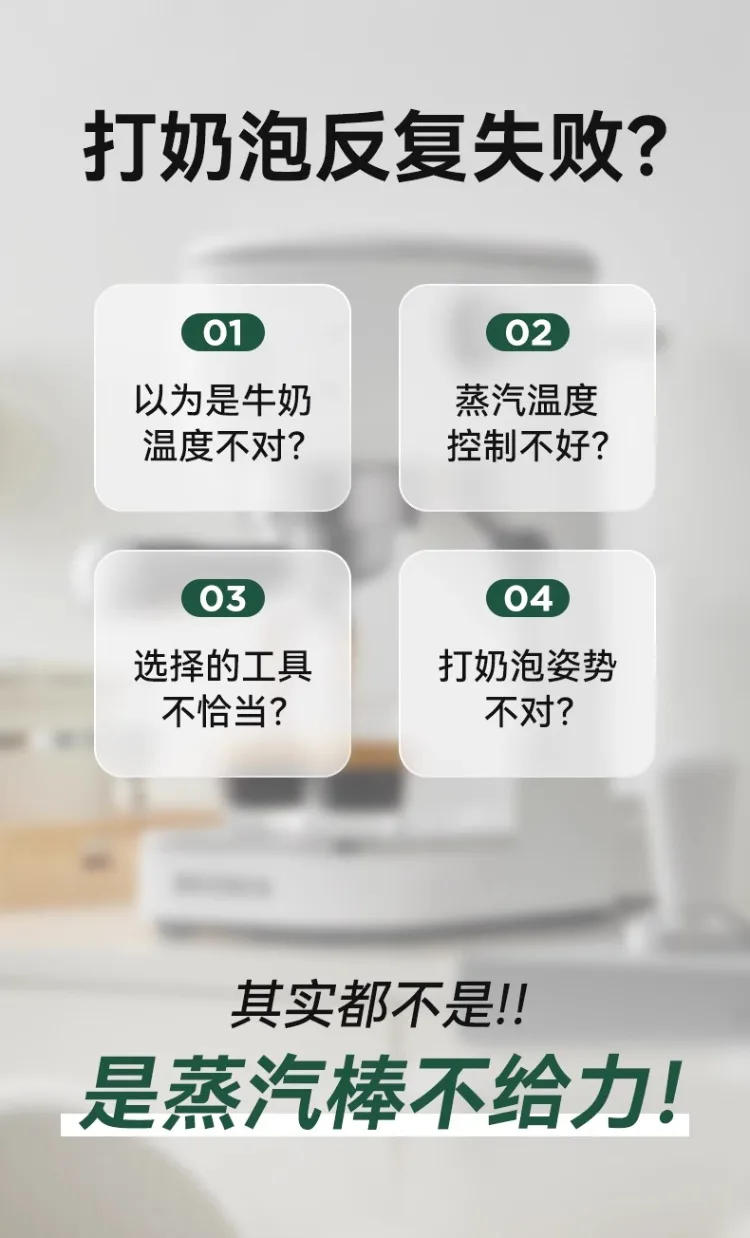 Description Picture 5 of item220V Petrus Coffee Machine Compact Espresso Maker with Milk Frother for Home Use