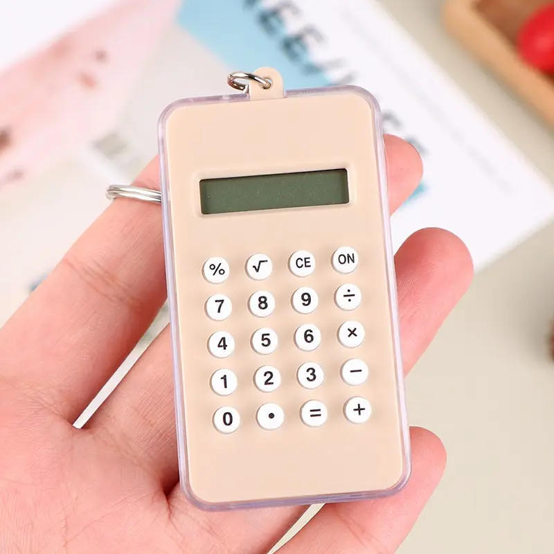 Description Picture 6 of itemPortable Digital Calculator Kawaii Mini Calculator Pocket Display Cartoon Cute Creative Keychain Calculator Office Supplies