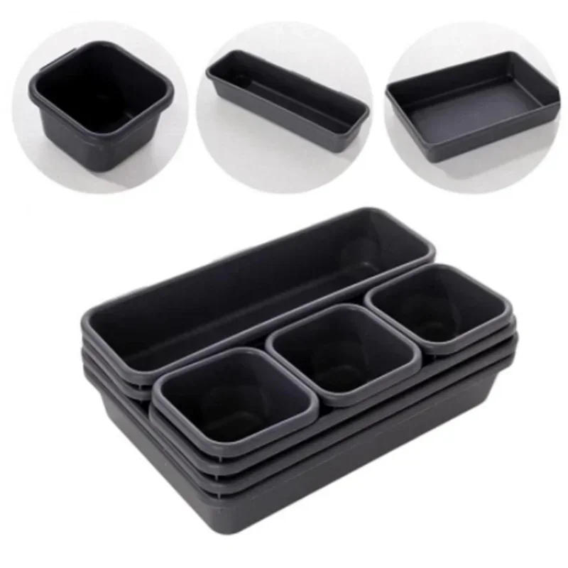 Description Picture 5 of item8pcs Drawer Organizers Household Dustproof Desk Stationery Storage Box Women Makeup Organizer for Kitchen Bathroom Accessories
