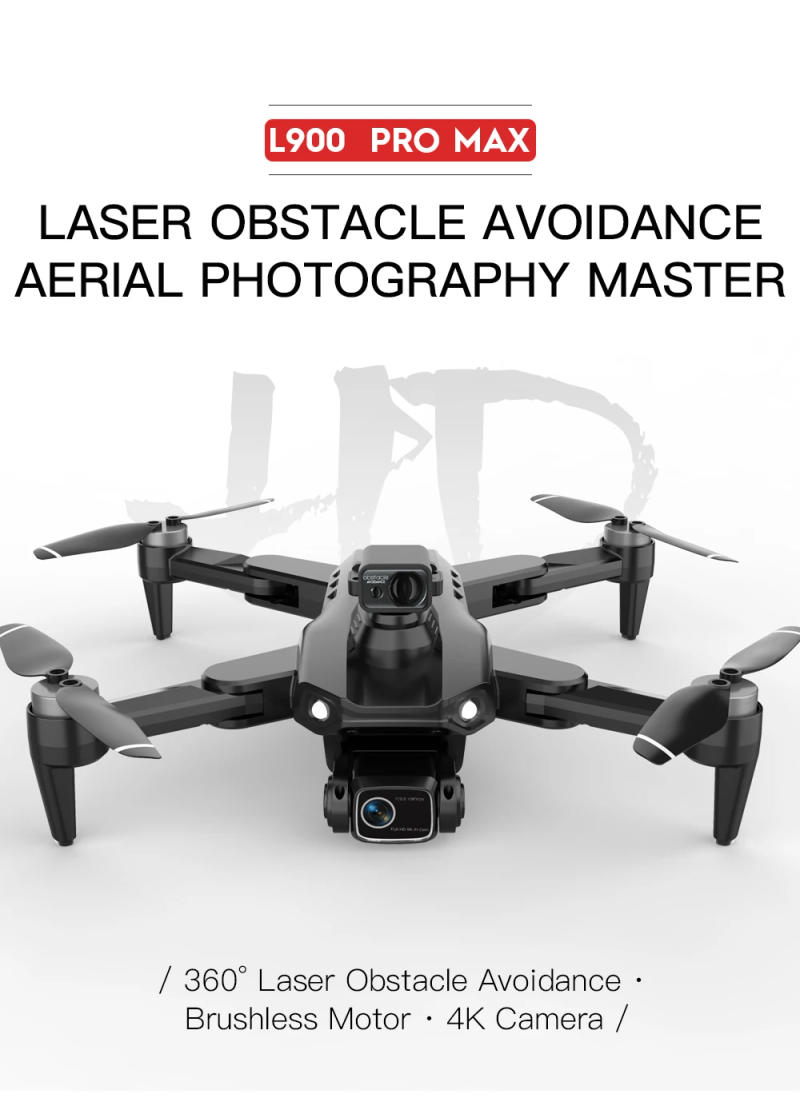 Description Picture 3 of itemLYZRC L900 PRO MAX Drone 4K Professional HD Dual Camera GPS Dron Brushless Motor FPV Quadcopter L900 PRO SE Fodable Helicopters