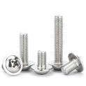 304 Stainless Steel Cross Phillips Pan Round Truss Head With Washer Padded Collar Screw Bolt M1.4 M2 M2.5 M3 M4 M5