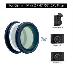 for Garmin Mini 2 Dash Cam / 47 / 57 Dash Cam CPL Filter Reduce Glare and Reflection Enhance Contrast