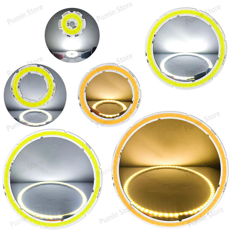 Description Picture 4 of itemNew LED COB DC12V Round Ring Bulb 2W-12W Lighting Source Angel Eyes 20mm Warm Cool White Color LED Chip Module Decorative Chip
