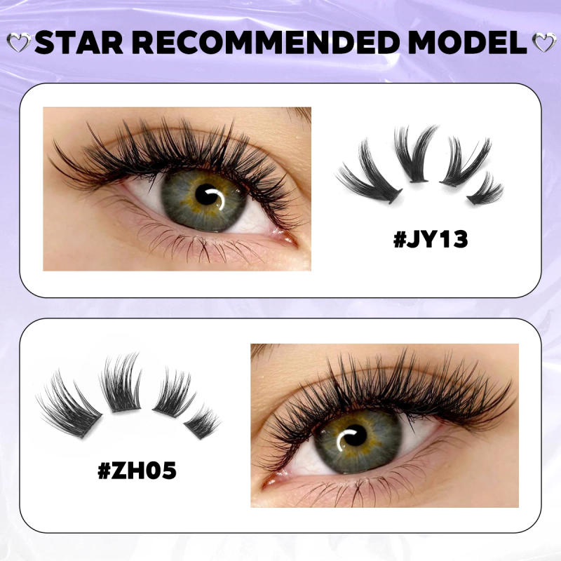 Description Picture 6 of itemDIY Lashes Extension Set Mix Lash Clusters Set Individual Eyelash Extension Kit with Lash Bond and Seal and Lashes Extension