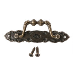 2 SETS Antique Cabinet Drawer Handle Bronze Door Handle Chest Dresser Vintage Pull Knob KXRE