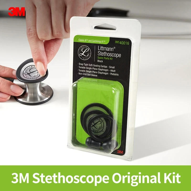 Description Picture 3 of itemLittmann Medical Stethoscope Spare Parts Replacement Accessories Tunable Diaphragm Rim Assembly Kit 40016 Black for Classic III