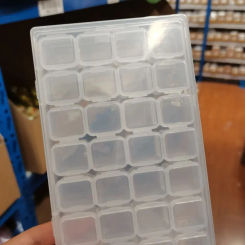 28 Slots Plastic Empty Box Clear Storage Organizer For Nail Rhinestones Beads Depatchable Mini Case Nail Art Jewerly Storage Box